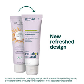 ATTITUDE Hair Conditioner back view with ingredient details