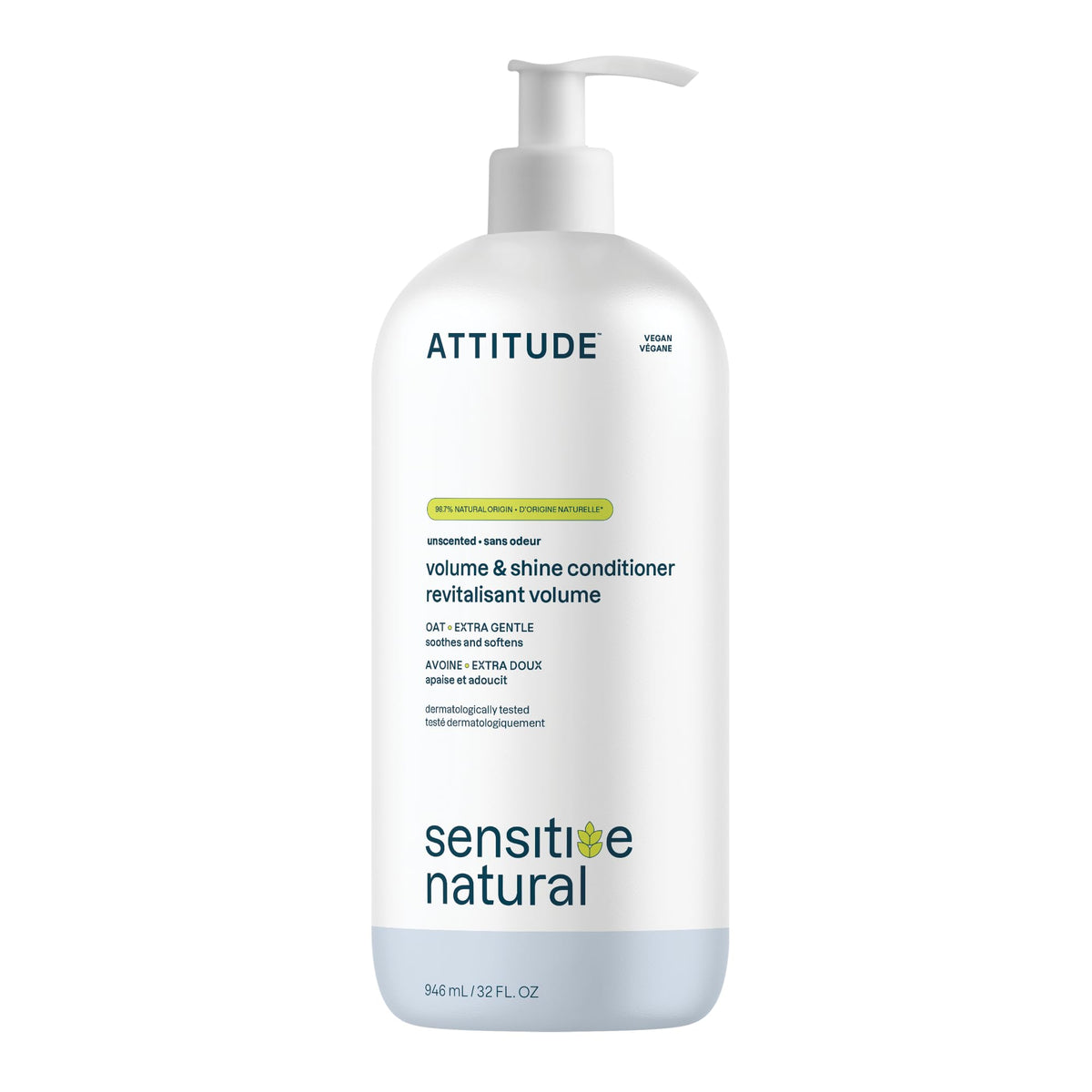 ATTITUDE Hair Conditioner for Sensitive Scalp 32 Fl Oz front view