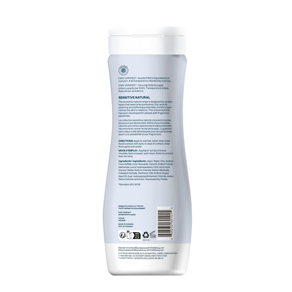ATTITUDE Hair Shampoo displayed with other hair care products