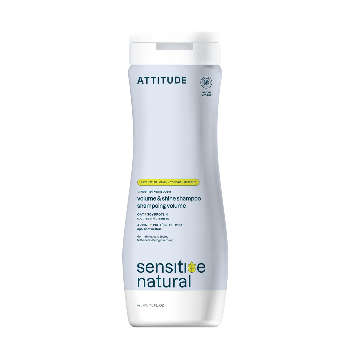 ATTITUDE Hair Shampoo for Sensitive Dry Scalp front view