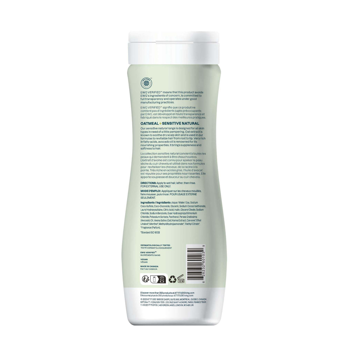 ATTITUDE Hair Shampoo packaging on a countertop