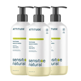 ATTITUDE Hand Soap for Sensitive Skin 16 Fl Oz Vanilla Cream front view