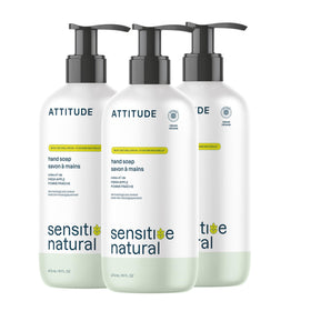 ATTITUDE Hand Soap for Sensitive Skin 3-Pack with Fresh Apple scent
