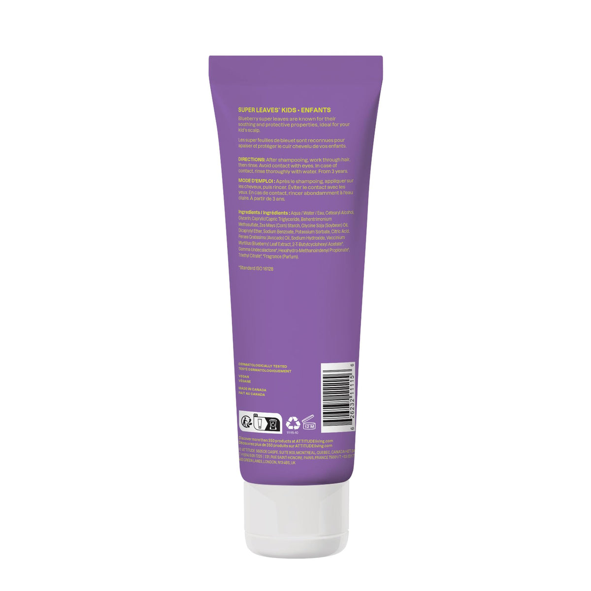 ATTITUDE Kids Conditioner 240g packaging details