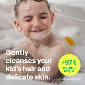 ATTITUDE Kids Shampoo and Body Wash back view with ingredient list