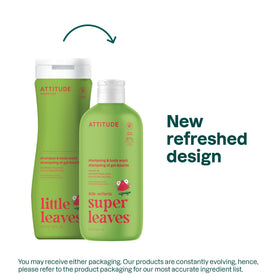 ATTITUDE Kids Shampoo and Body Wash bottle with Watermelon and Coco scent