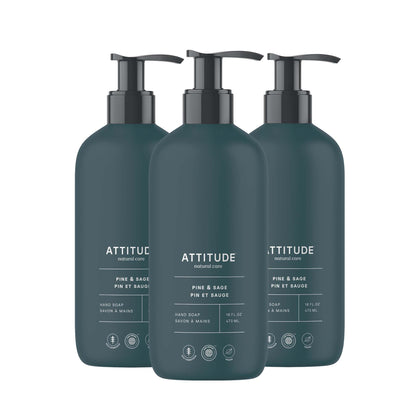 ATTITUDE Limited Edition Liquid Hand Soap Pine & Sage front view