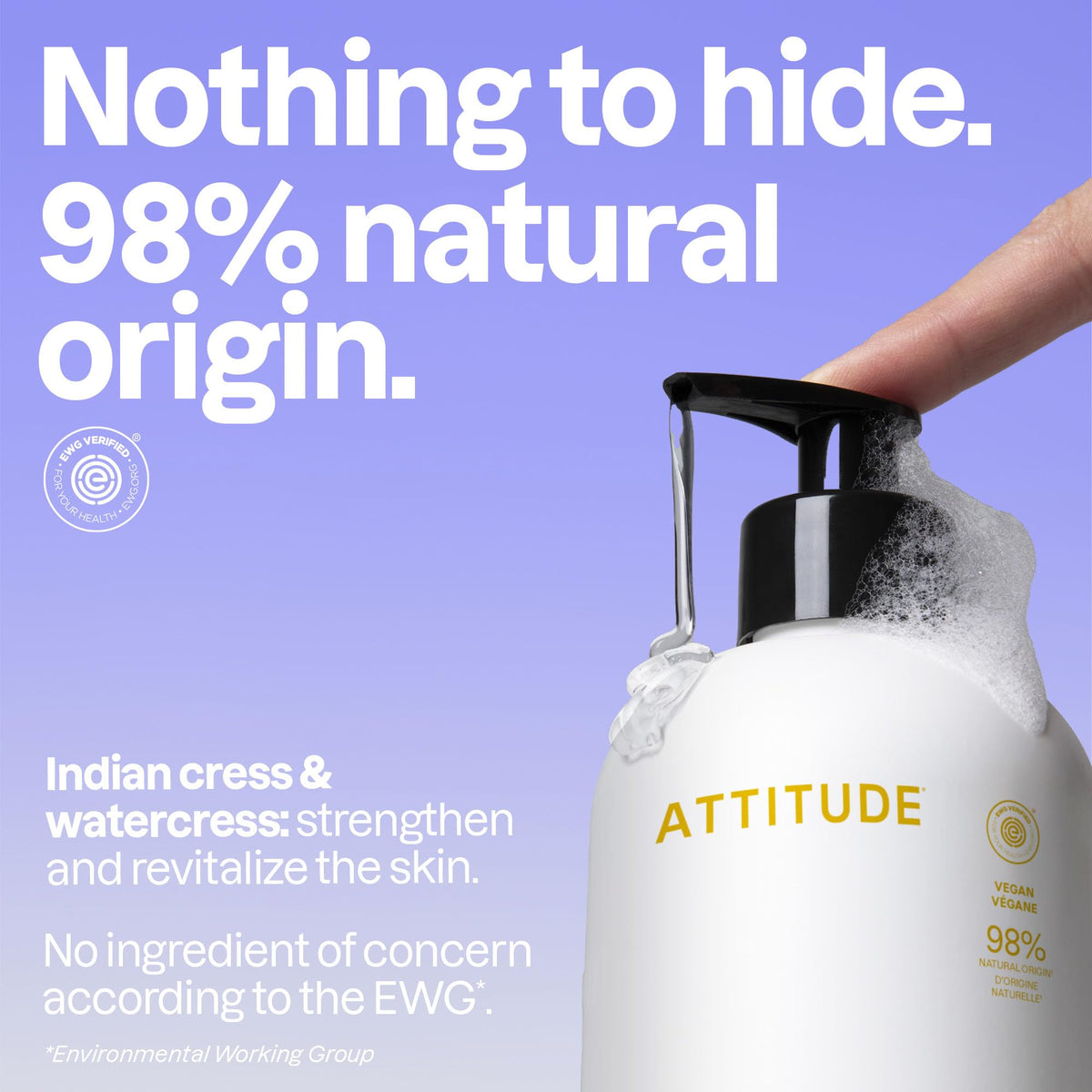 ATTITUDE Liquid Hand Soap pump top close-up