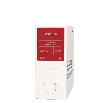 ATTITUDE Liquid Hand Soap Refill Apple & Spices front view