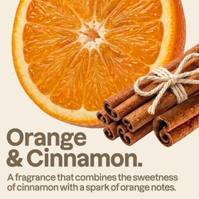 ATTITUDE Liquid Hand Soap Refill Orange Cinnamon close-up of label