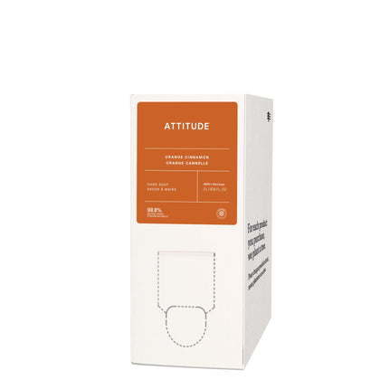 ATTITUDE Liquid Hand Soap Refill Orange Cinnamon front view