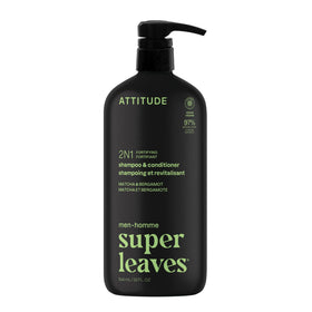 ATTITUDE Men's 2-in-1 Shampoo and Conditioner 32 Fl Oz front view