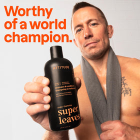 ATTITUDE Men's 2-in-1 Shampoo and Conditioner back view