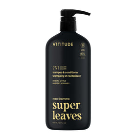 ATTITUDE Men's 2-in-1 Shampoo and Conditioner front view