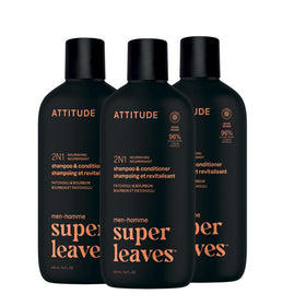 ATTITUDE Men's 2-in-1 Shampoo and Conditioner front view