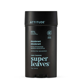 ATTITUDE Men's Eucalyptus & Sage Deodorant front view 75g