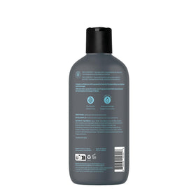 ATTITUDE Men's Eucalyptus & Sage Shower Gel surrounded by eucalyptus leaves
