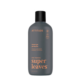 ATTITUDE Men's Patchouli & Bourbon Shower Gel 415 mL front view