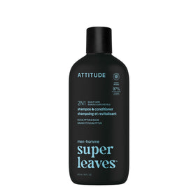 ATTITUDE Mens 2-In-1 Scalp Care Shampoo & Conditioner 415 ML front view
