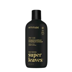 ATTITUDE Mens 2-in-1 Volumizing Shampoo & Conditioner 415 mL front view