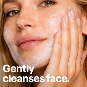 ATTITUDE Micellar Foaming Facial Cleanser side view with pump