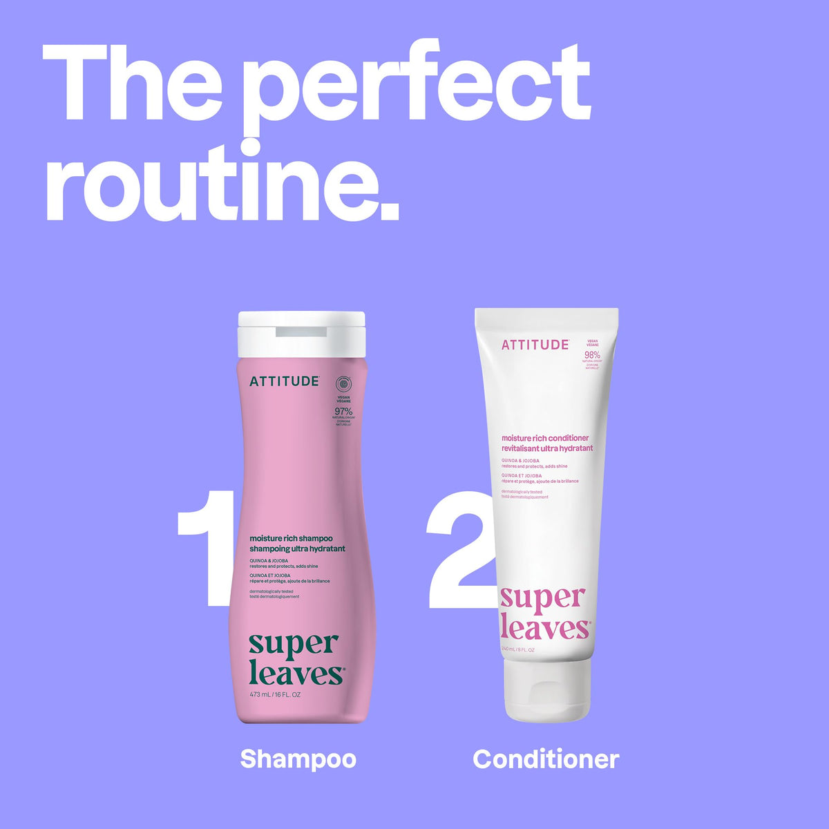 ATTITUDE Moisture Rich Hair Conditioner 240 mL packaging