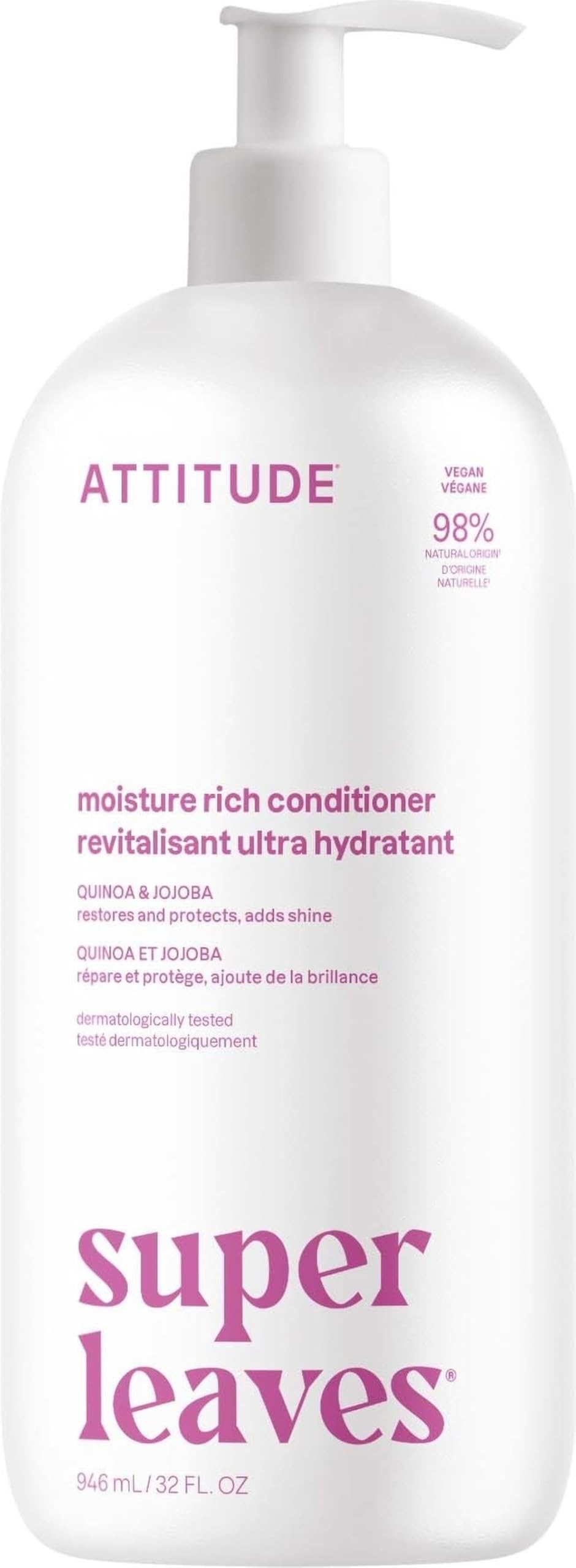 ATTITUDE Moisture Rich Hair Conditioner 32 Fl Oz front view