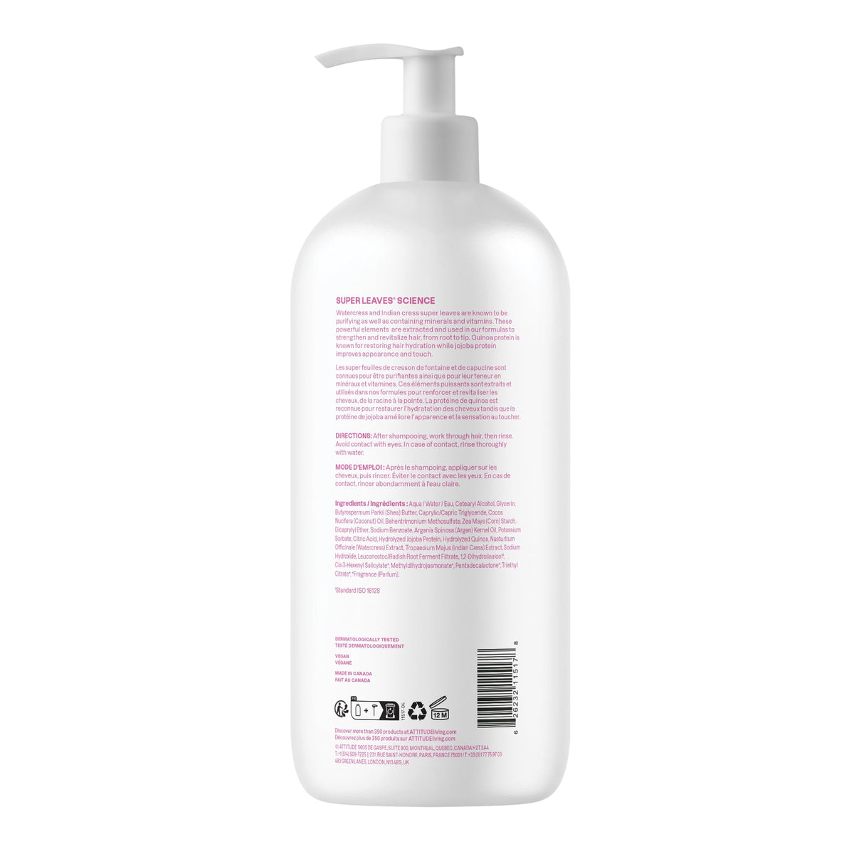 ATTITUDE Moisture Rich Hair Conditioner packaging details