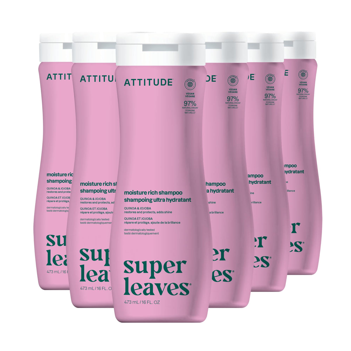 ATTITUDE Moisture Rich Hair Shampoo 16 Fl Oz front view