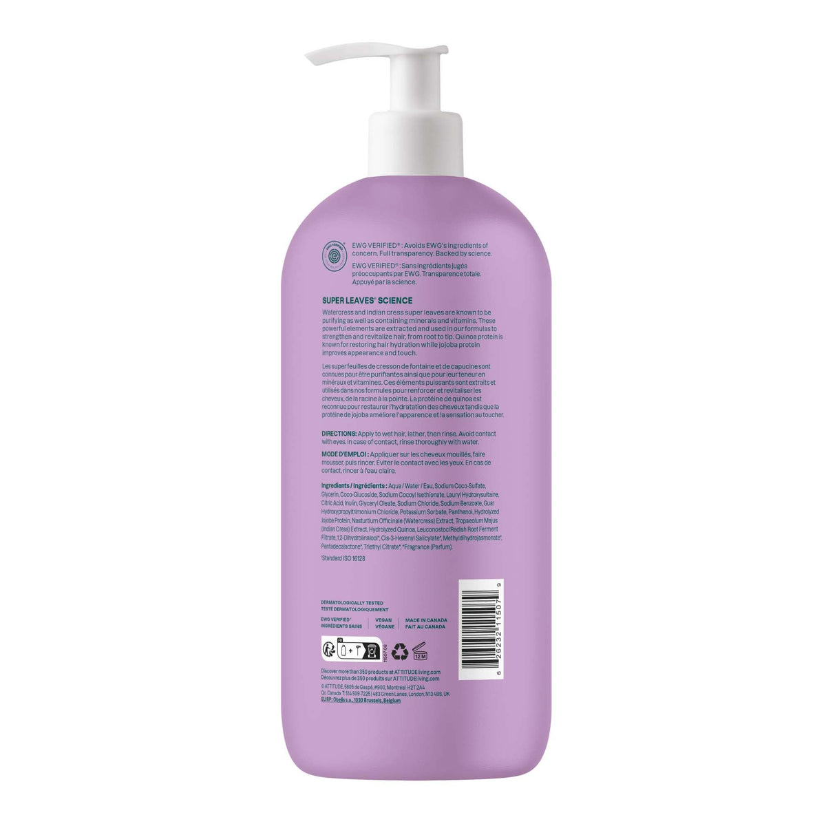 ATTITUDE Moisture Rich Hair Shampoo 32 Fl Oz with conditioner