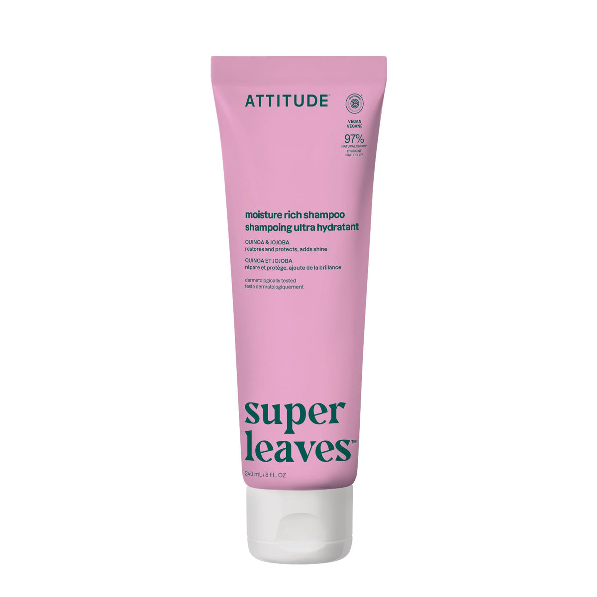 ATTITUDE Moisture Rich Hair Shampoo 8 Fl Oz front view