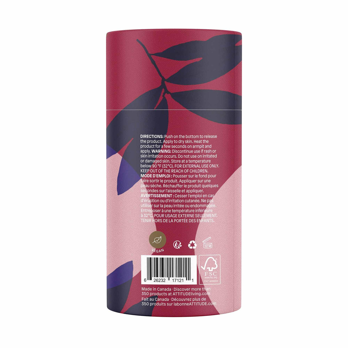 ATTITUDE Natural Deodorant Sandalwood lifestyle scene