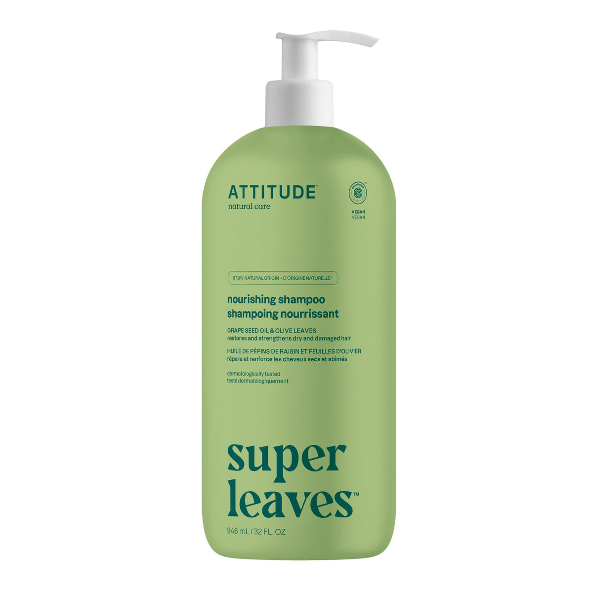 ATTITUDE Nourishing Hair Shampoo 32 Fl Oz front view