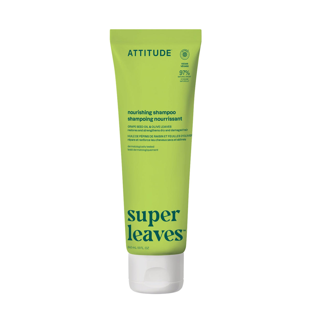 ATTITUDE Nourishing Hair Shampoo 8 Fl Oz front view