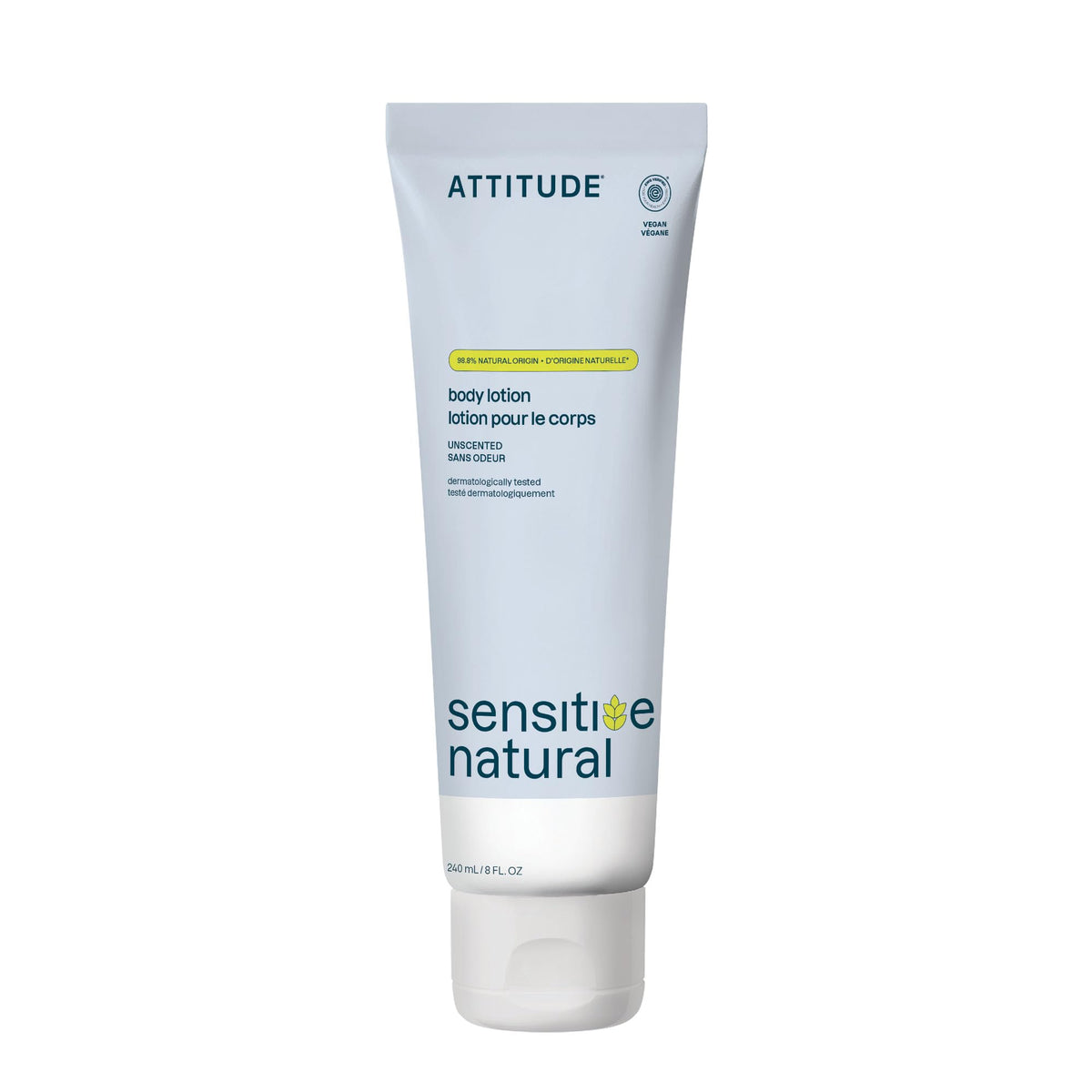 ATTITUDE Sensitive Skin Body Lotion front view 8 Fl Oz