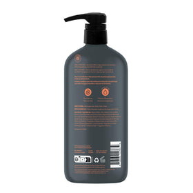 ATTITUDE Shower Gel Body Wash for Men, packaging with dimensions