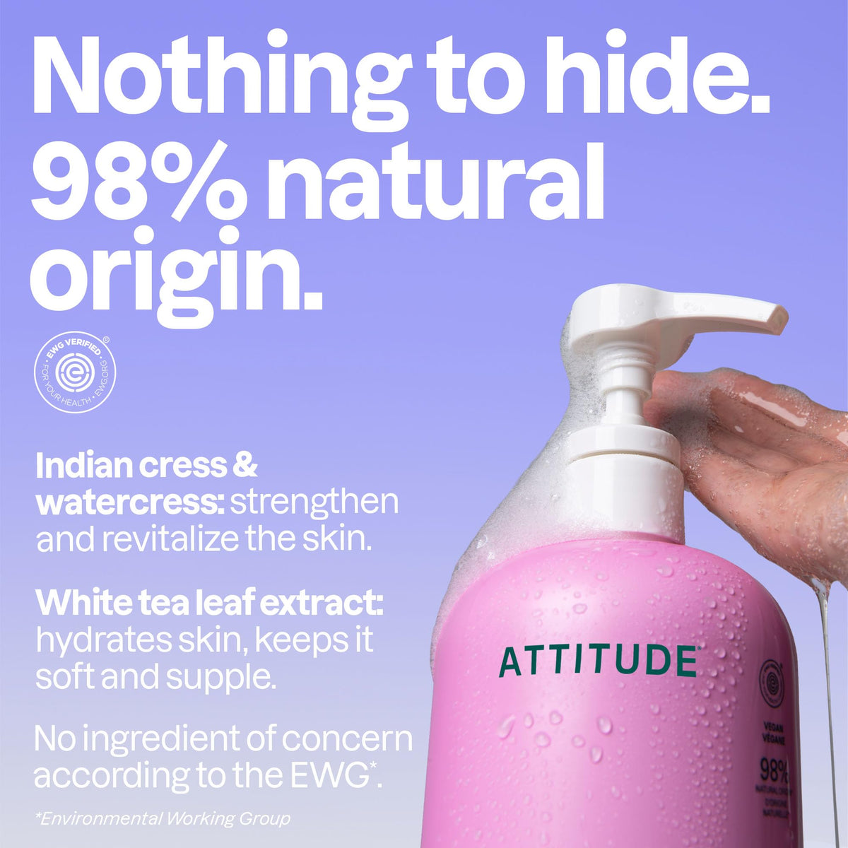 ATTITUDE Soothing Shower Gel texture close-up