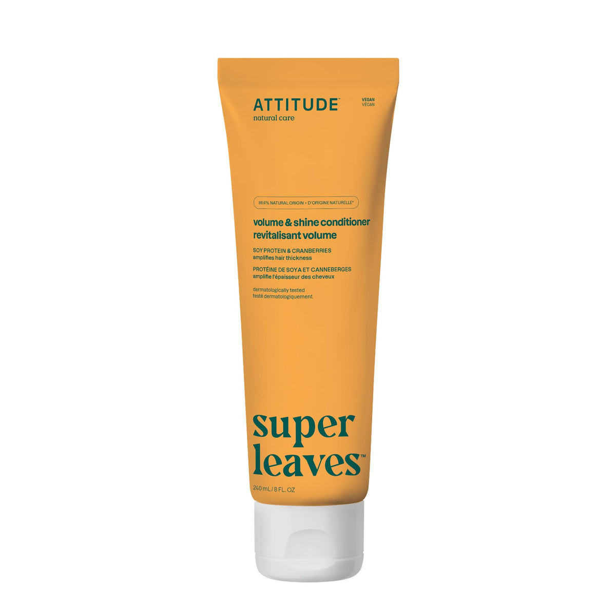 ATTITUDE Volume and Shine Hair Conditioner 8 Fl Oz front view