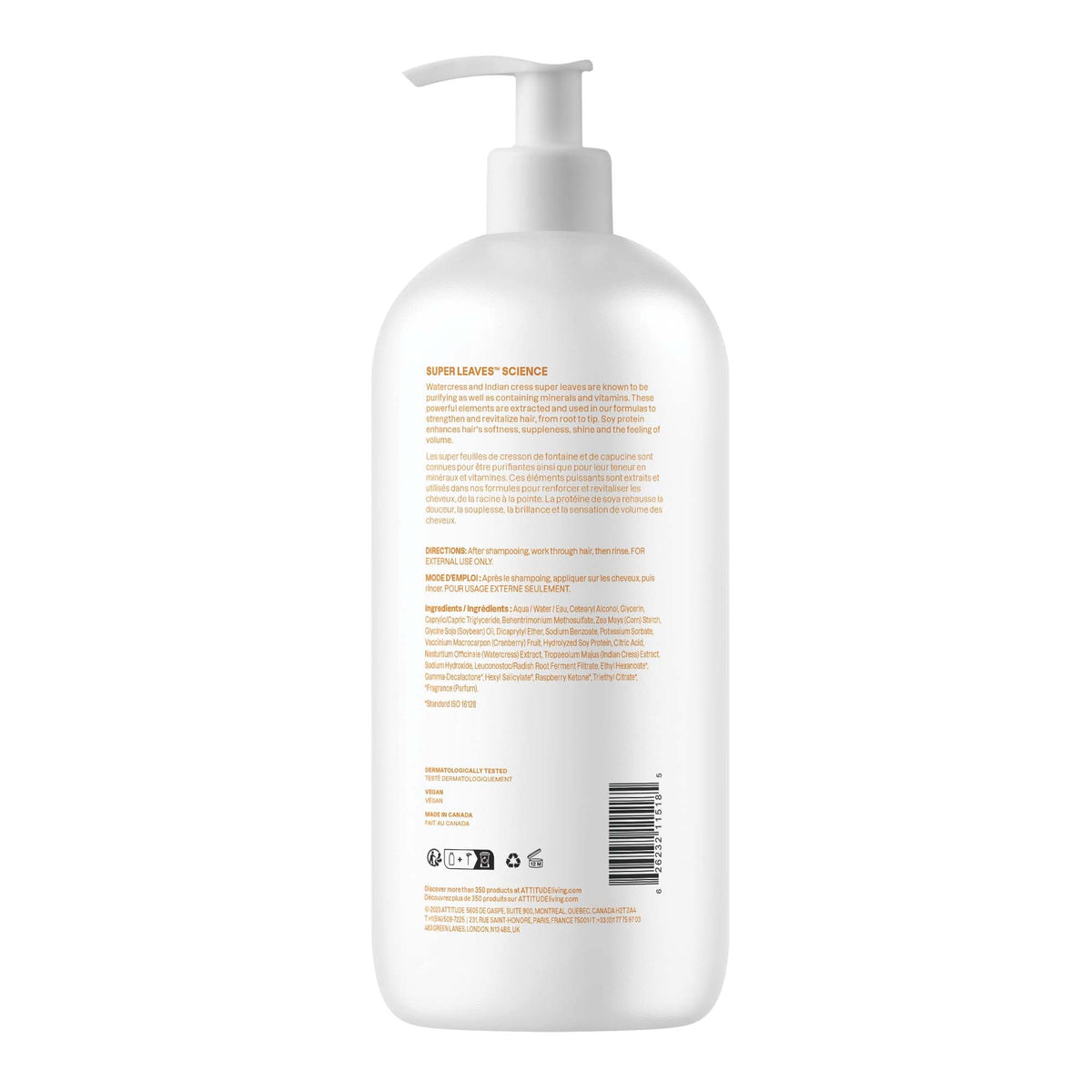 ATTITUDE Volume and Shine Hair Conditioner with matching Volume & Shine shampoo
