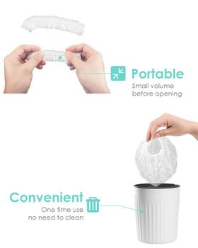 Auban Disposable Shower Cap used as a food cover in the kitchen
