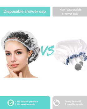 Auban Disposable Shower Cap used for hair in a spa