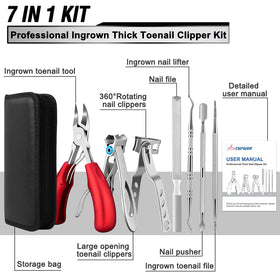 Aucurwen large opening toenail clippers close-up