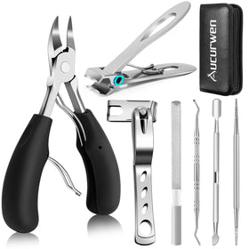 Aucurwen Toenail Clippers Set with storage bag