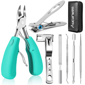 Aucurwen Toenail Clippers set with storage bag and tools