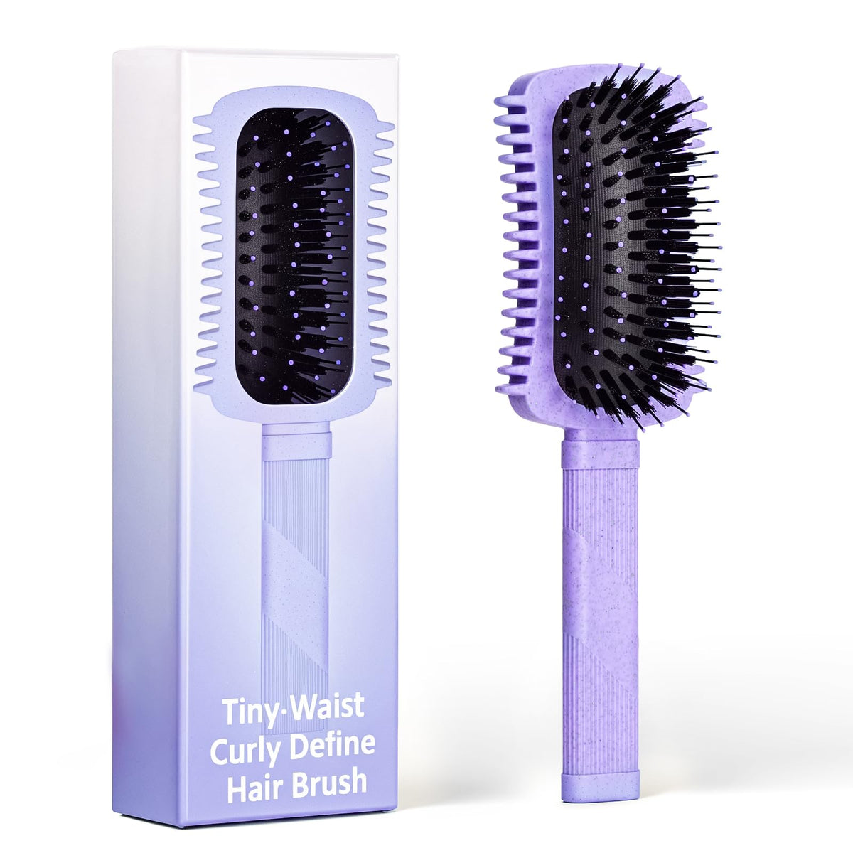 Auhrjomra Curl Defining Brush front view with ergonomic handle