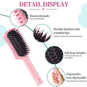 Auhrjomra Curl Defining Brush Pink back view