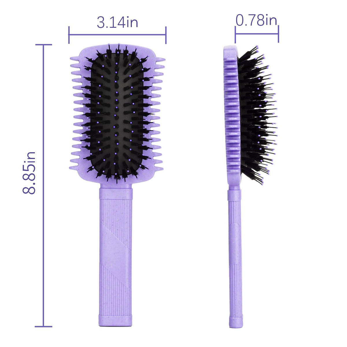 Auhrjomra Curl Defining Brush with curls styled in hair