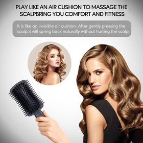 Auhrjomra Curly Hair Brush in lifestyle scene with styled curls