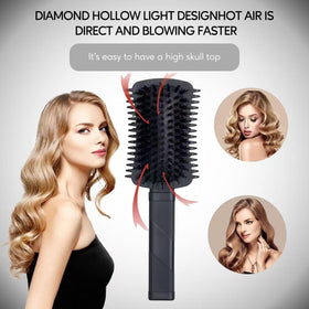Auhrjomra Curly Hair Brush side view highlighting bristle design
