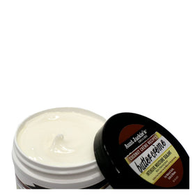 Aunt Jackie's Butter Crème ingredients close-up with shea butter and coconut oil